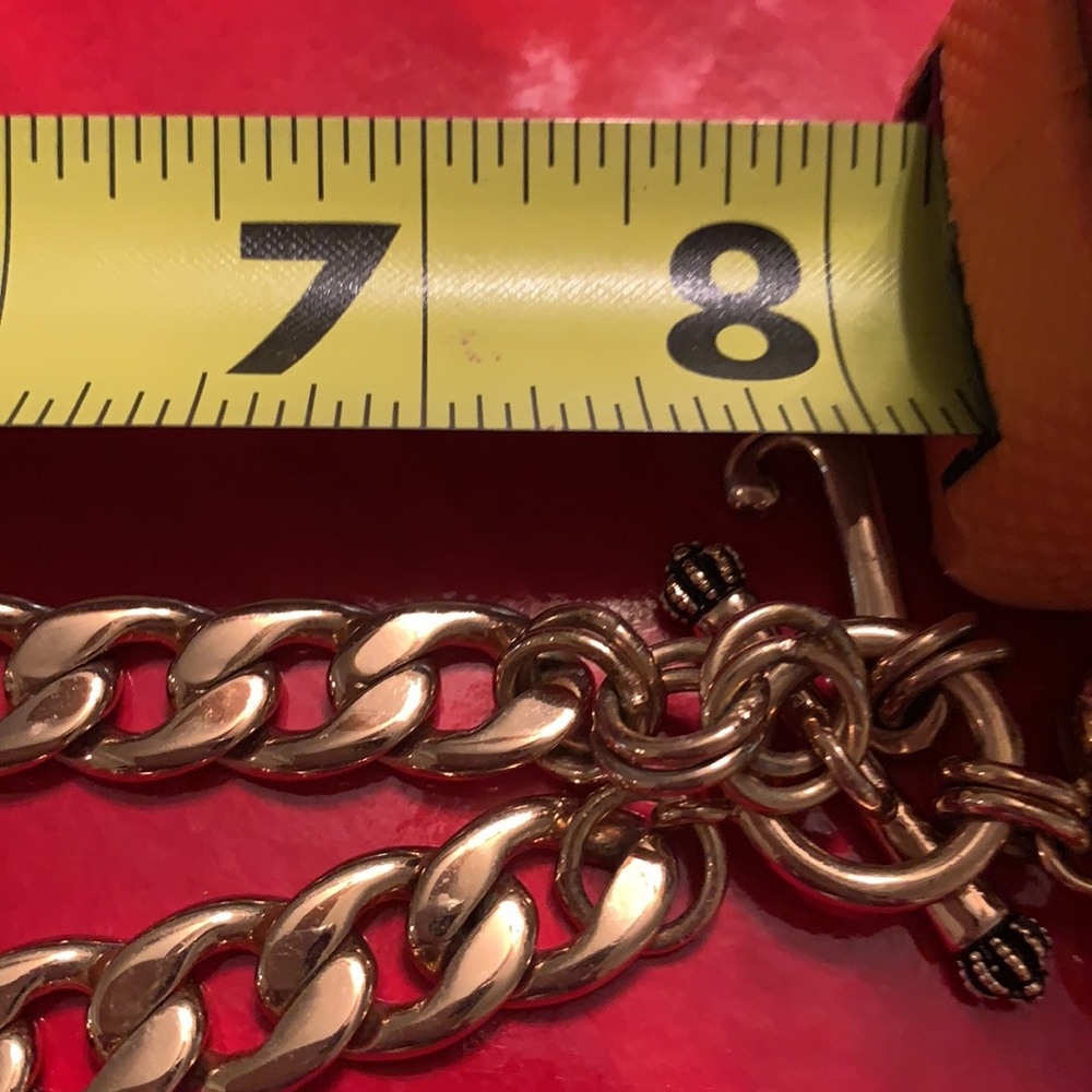 Y2K JUICY COUTURE STARTER NECKLACE AND EARRINGS CHUNKY CHOKER HEAVYWEIGHT - Picture 8 of 16